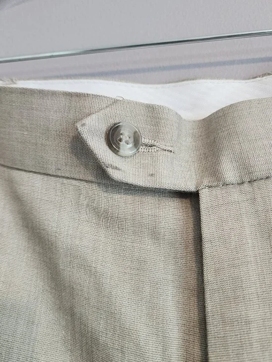 2/$15 Savane Men's Beige Dress Pants - Size 42x30 - Picture 4 of 12